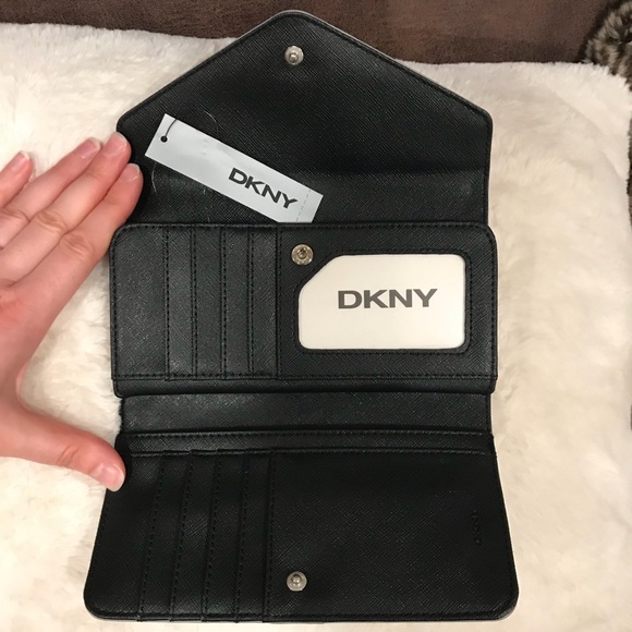 DKNY Saffiano Leather Envelope Wallet - Picture 3 of 7